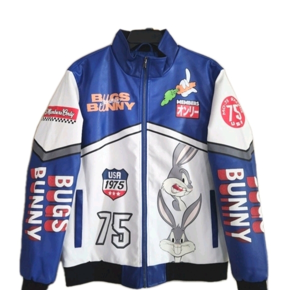 Members Only Other - Members Only Bugs Bunny Looney Tunes LIMITED EDITION Racing Jacket Mens Sz M